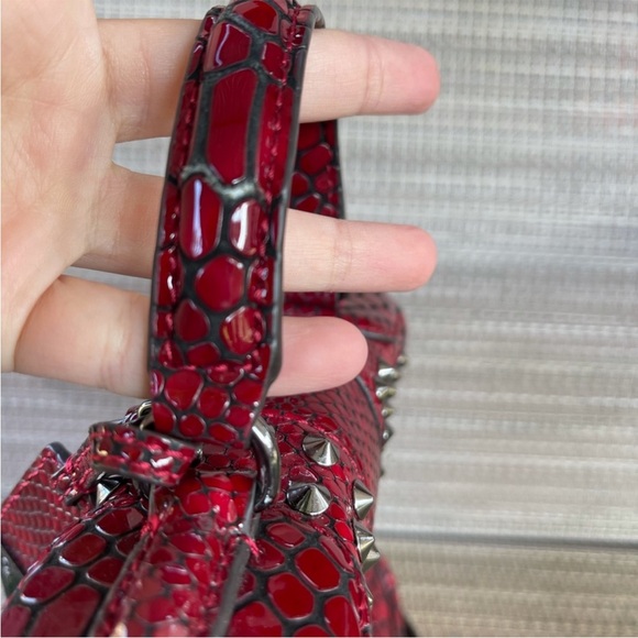 Rebecca Minkoff Red Studded Crossbody Handbag - Picture 6 of 14